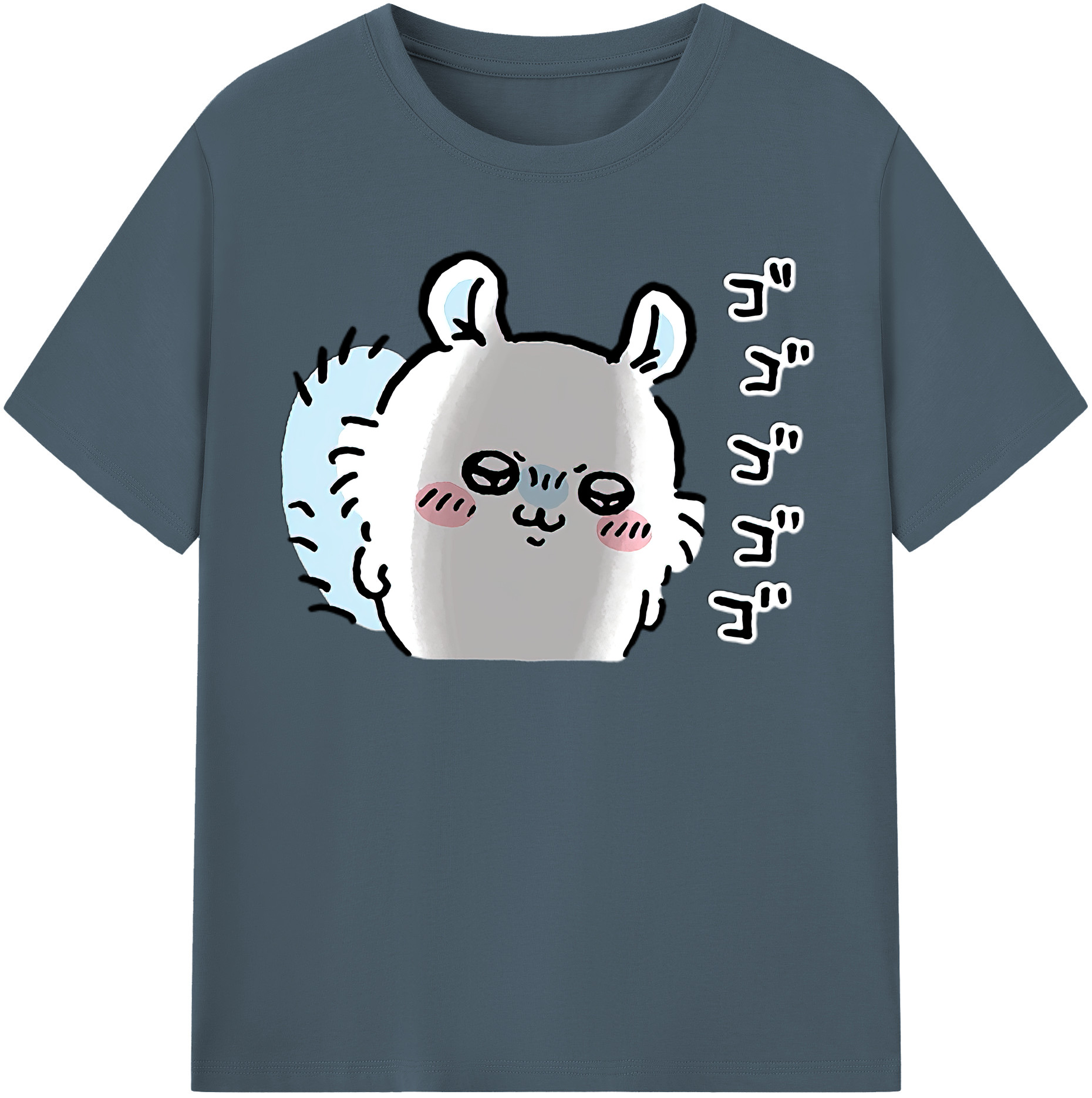 （画像用） ちいかわ モモンガ Chii-kawa Momonga 綿100％半袖Tシャツ（フロントプリント）